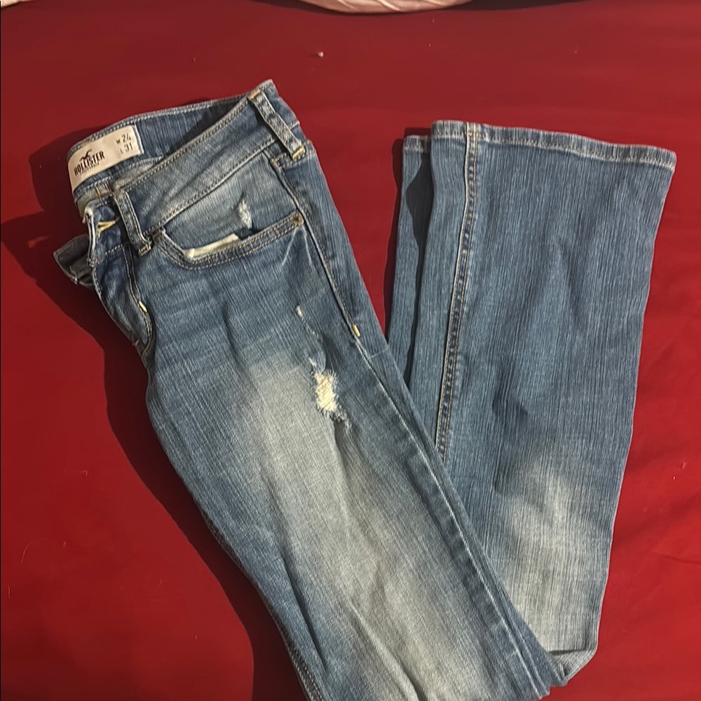 Hollister Blue Distressed Jeans
